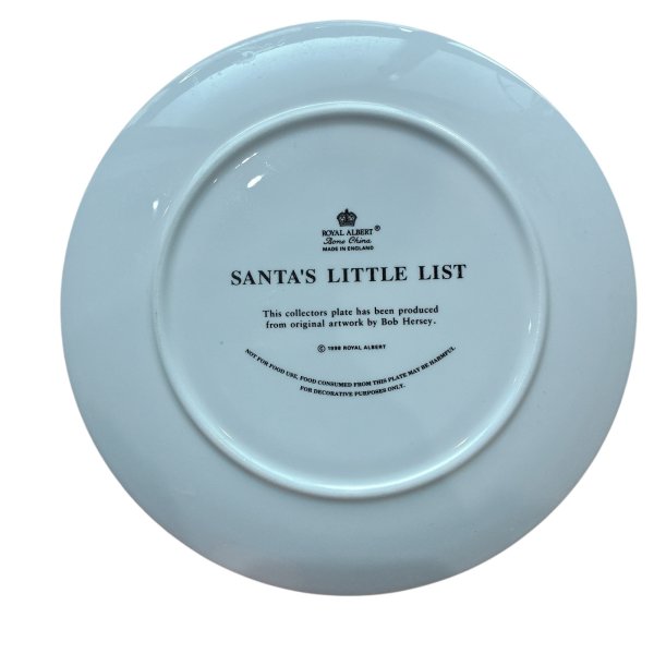 画像4: ロイヤルアルバート クリスマスリトルリスト プレート 21cm （ヴィンテージ） (4)