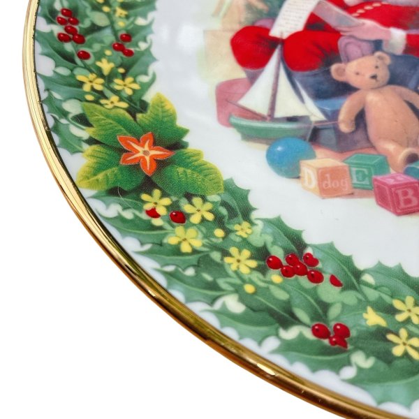 画像2: ロイヤルアルバート クリスマスリトルリスト プレート 21cm （ヴィンテージ） (2)