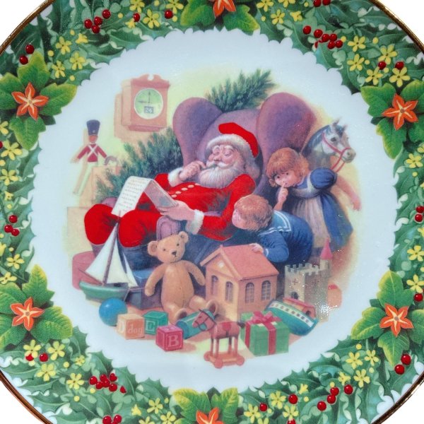 画像3: ロイヤルアルバート クリスマスリトルリスト プレート 21cm （ヴィンテージ） (3)