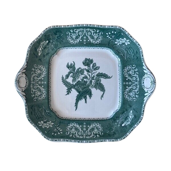 【希少品】英国ビンテージ　スポード ★ブルーカミラ・Wildgeese★プレート 希少品】英国ビンテージ スポード ☆ブルーカミラ・Wildgeese