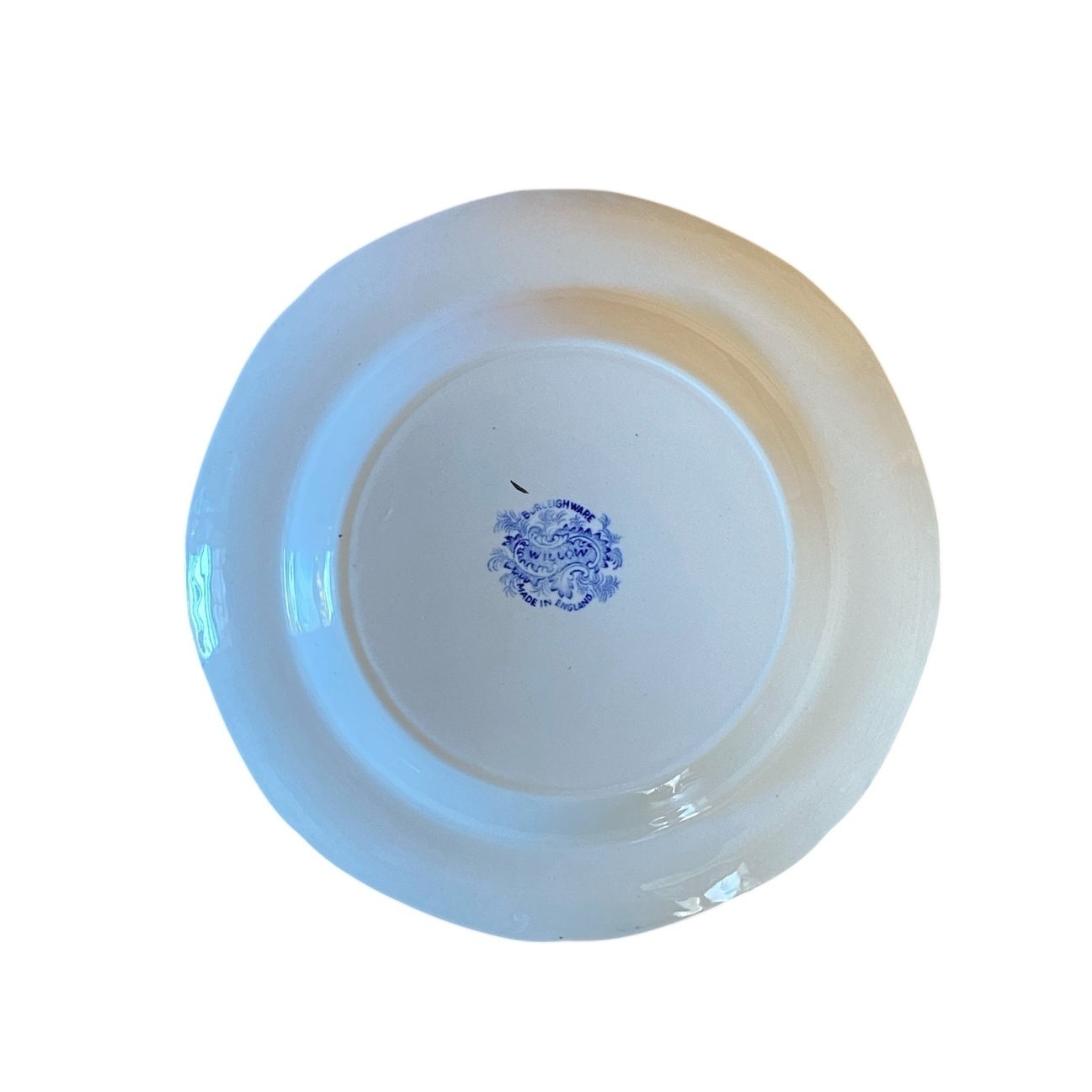 バーレイ ブルーウィロー 17.5cmプレート 金彩仕上げ 1930s